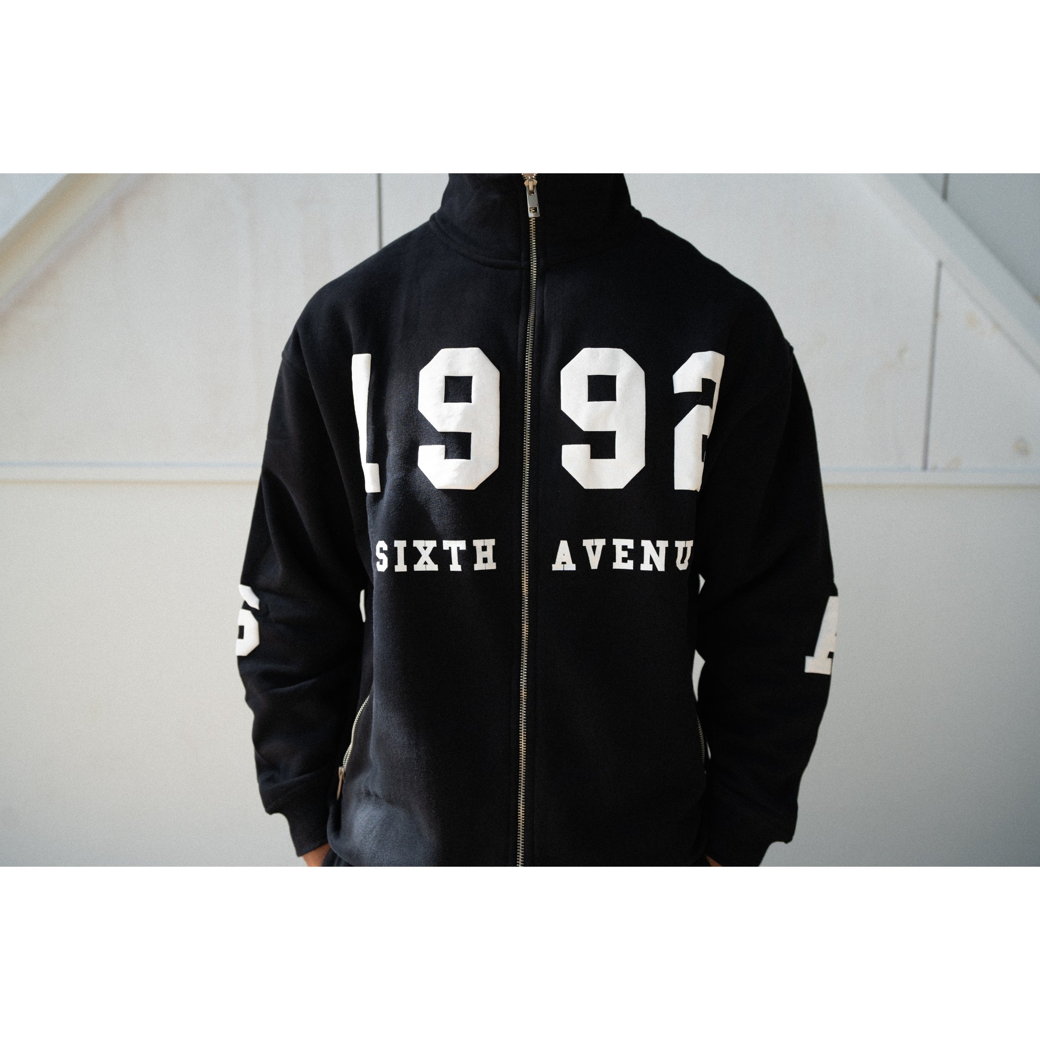 1992 DOUBLE ZIP JACKET - BLACK - Sixth Avenue