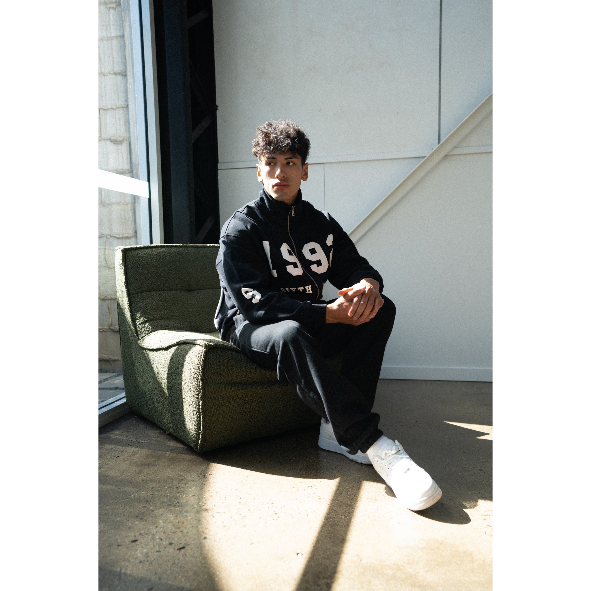 1992 DOUBLE ZIP JACKET - BLACK - Sixth Avenue