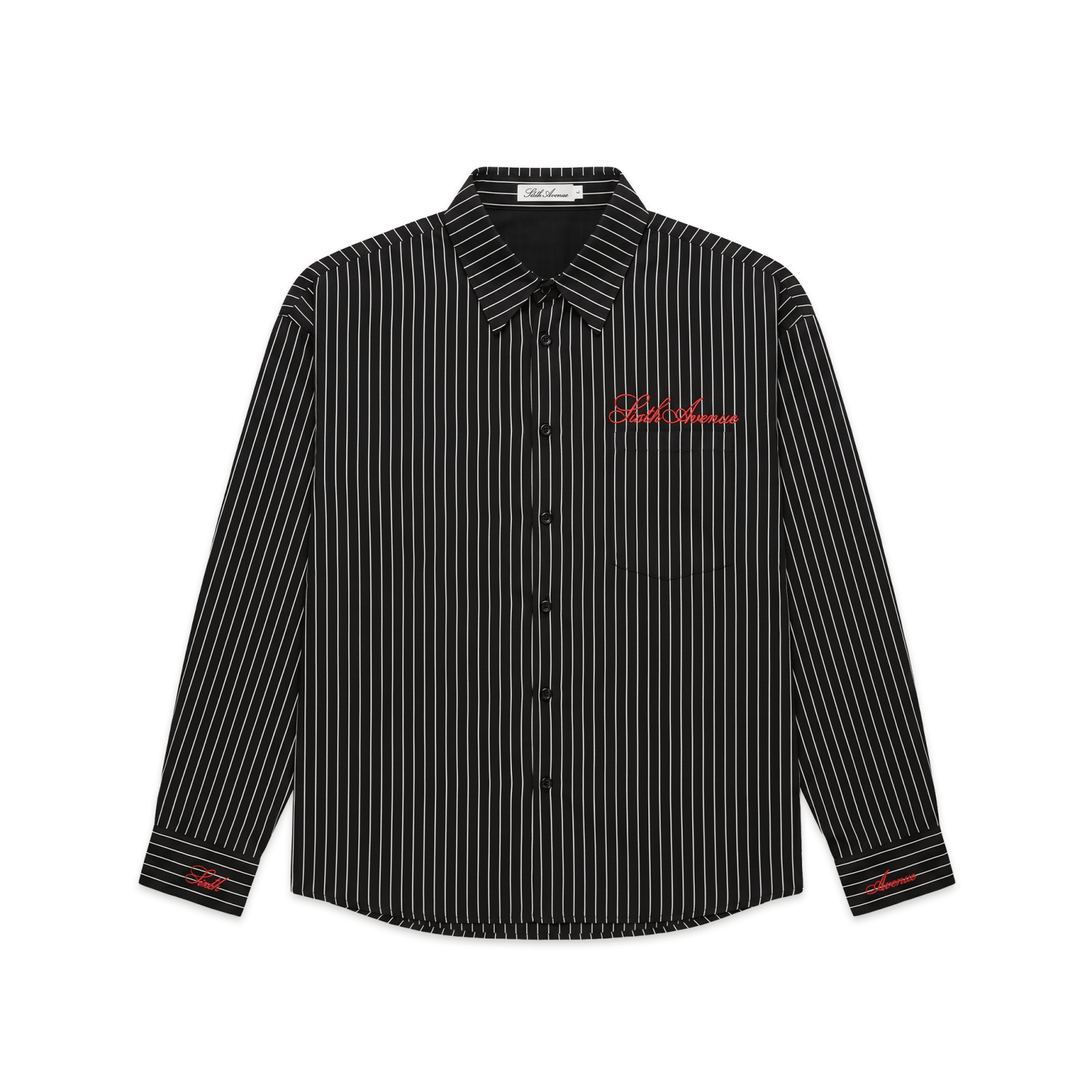 Alchemist Pinstripe Long Sleeve - Black/White - Sixth Avenue