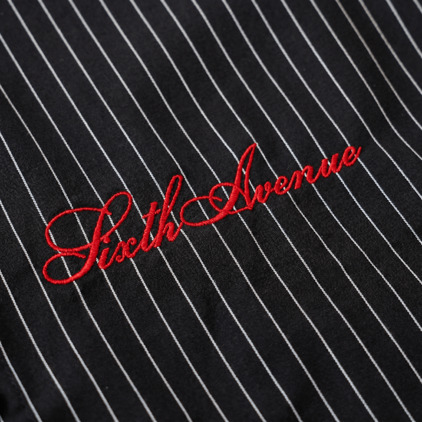 Alchemist Pinstripe Short Sleeve - Black/White - Sixth Avenue