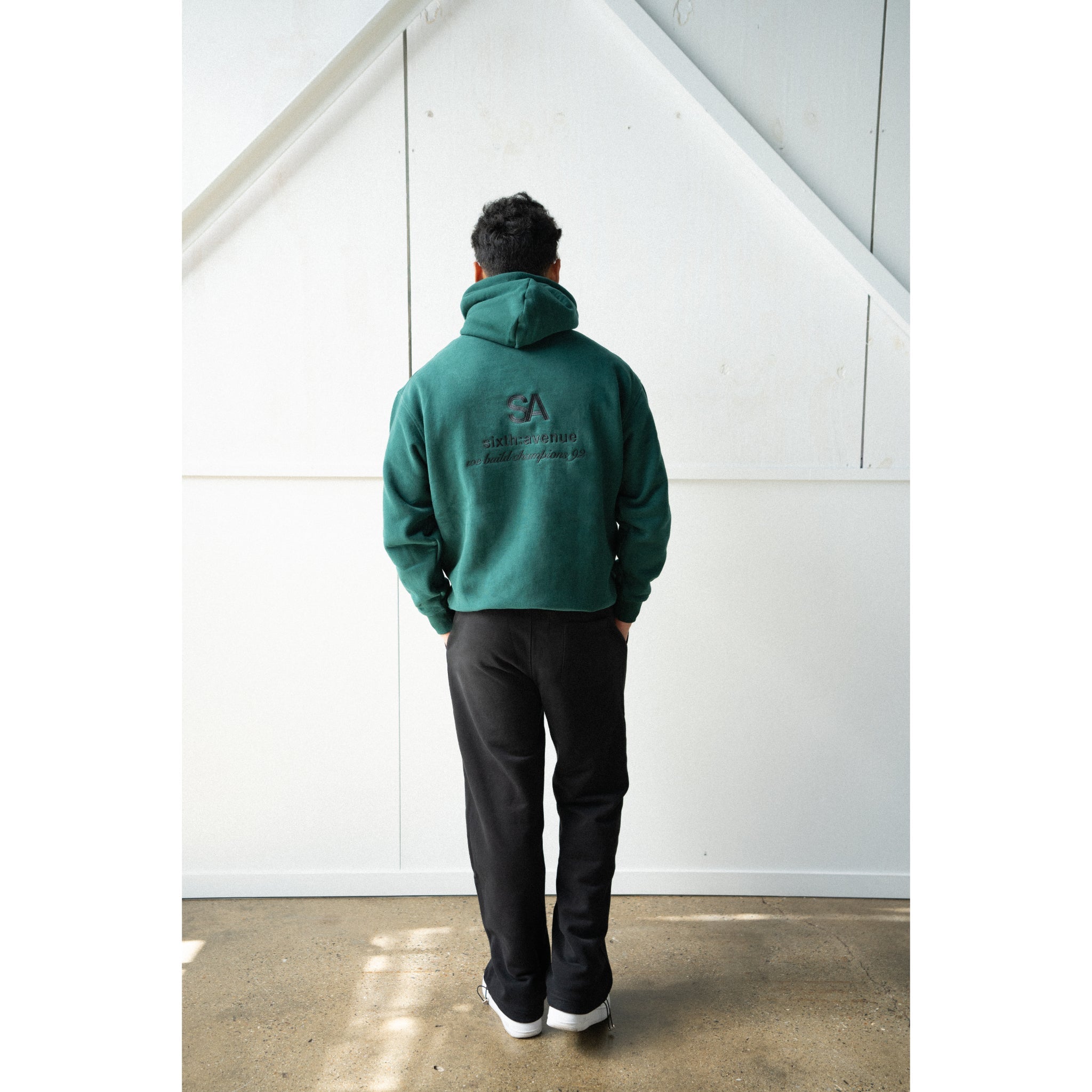 BUILD CHAMPIONS HOODIE - FOREST GREEN - Sixth Avenue