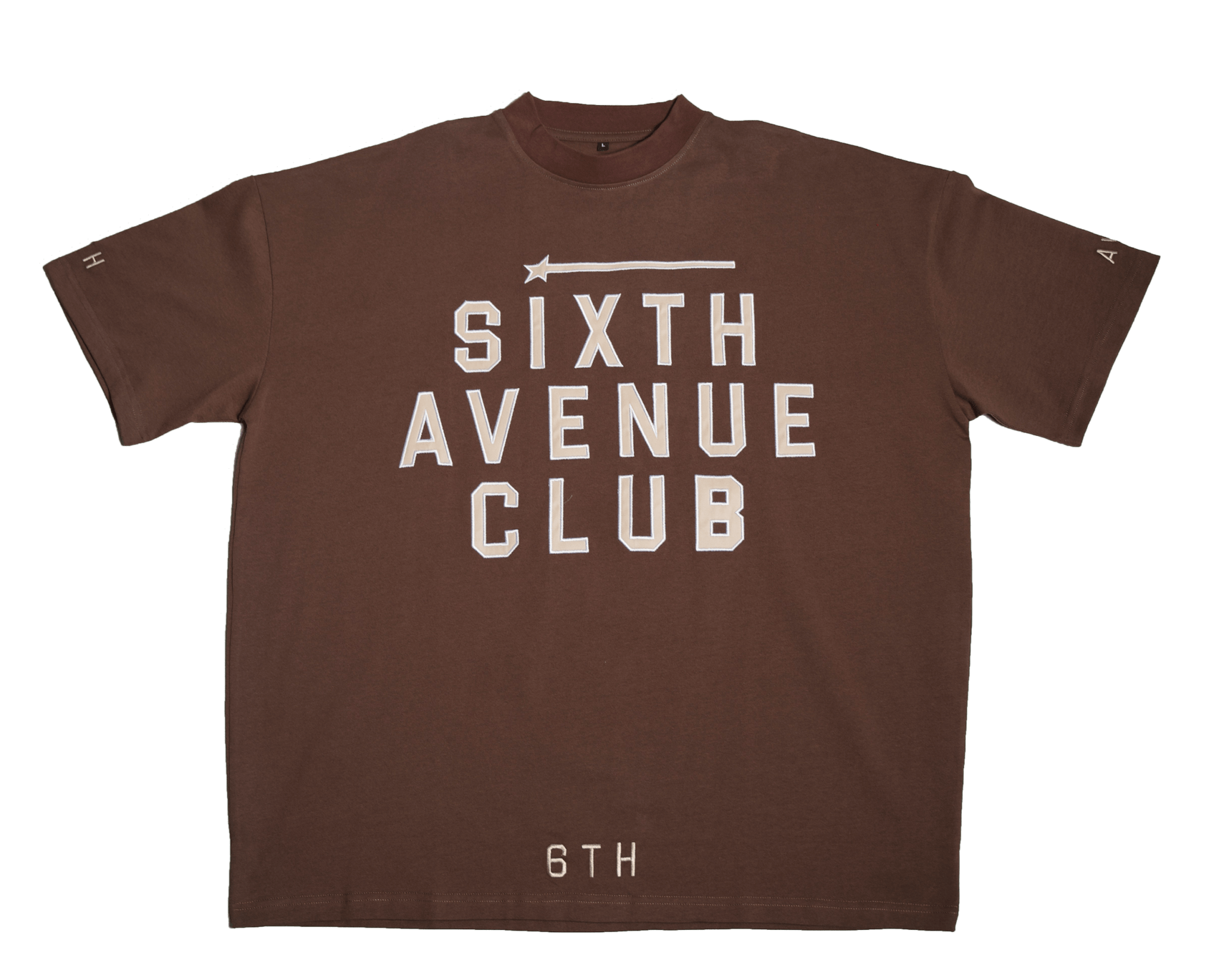 CLUB TEE - BROWN - Sixth Avenue
