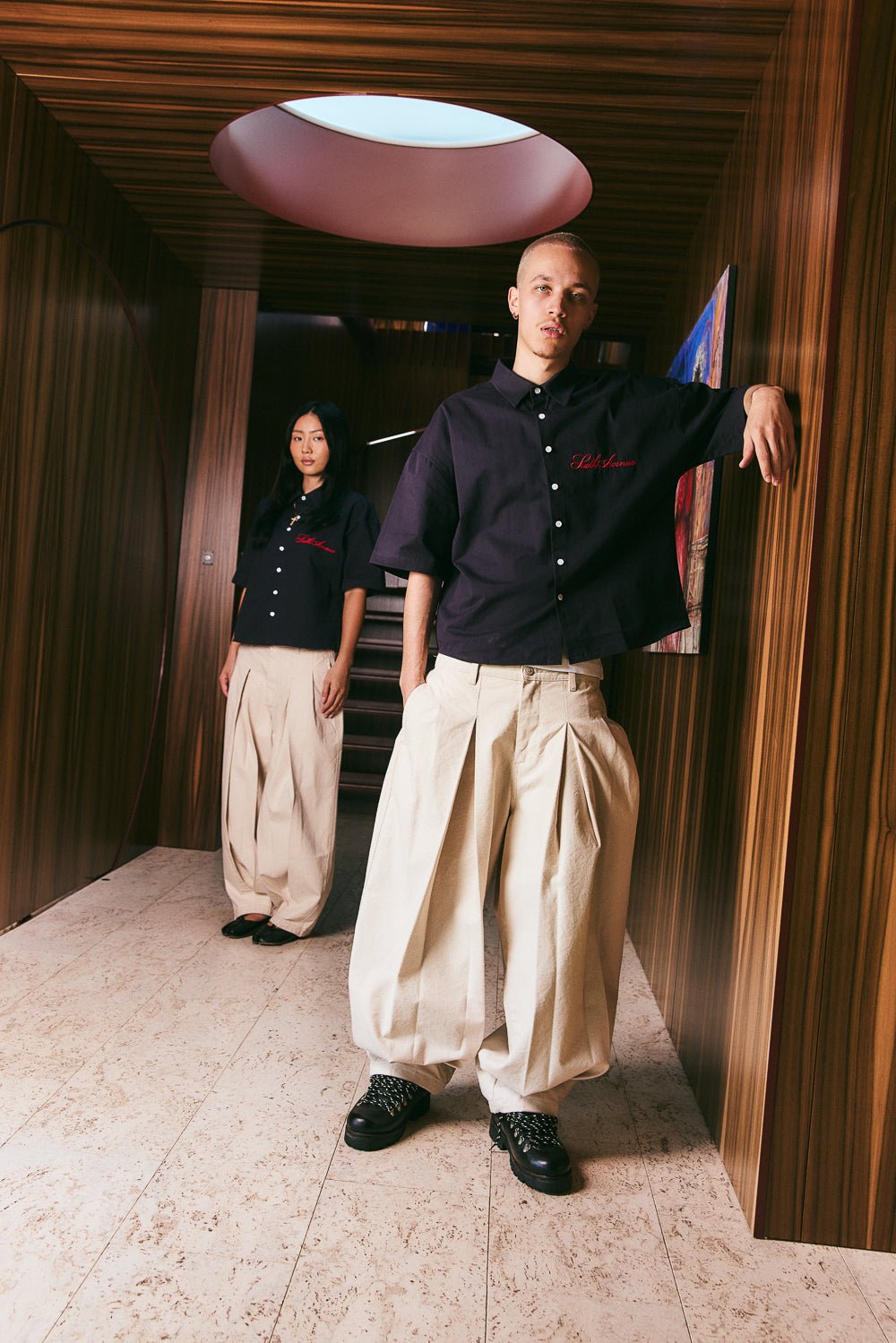 Harajuku Pleated Pant - Dune - Sixth Avenue