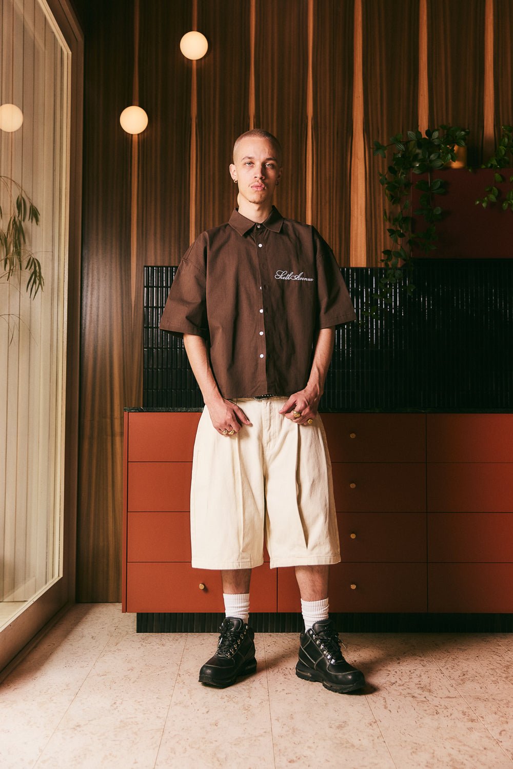 Harajuku Pleated Short - Dune - Sixth Avenue