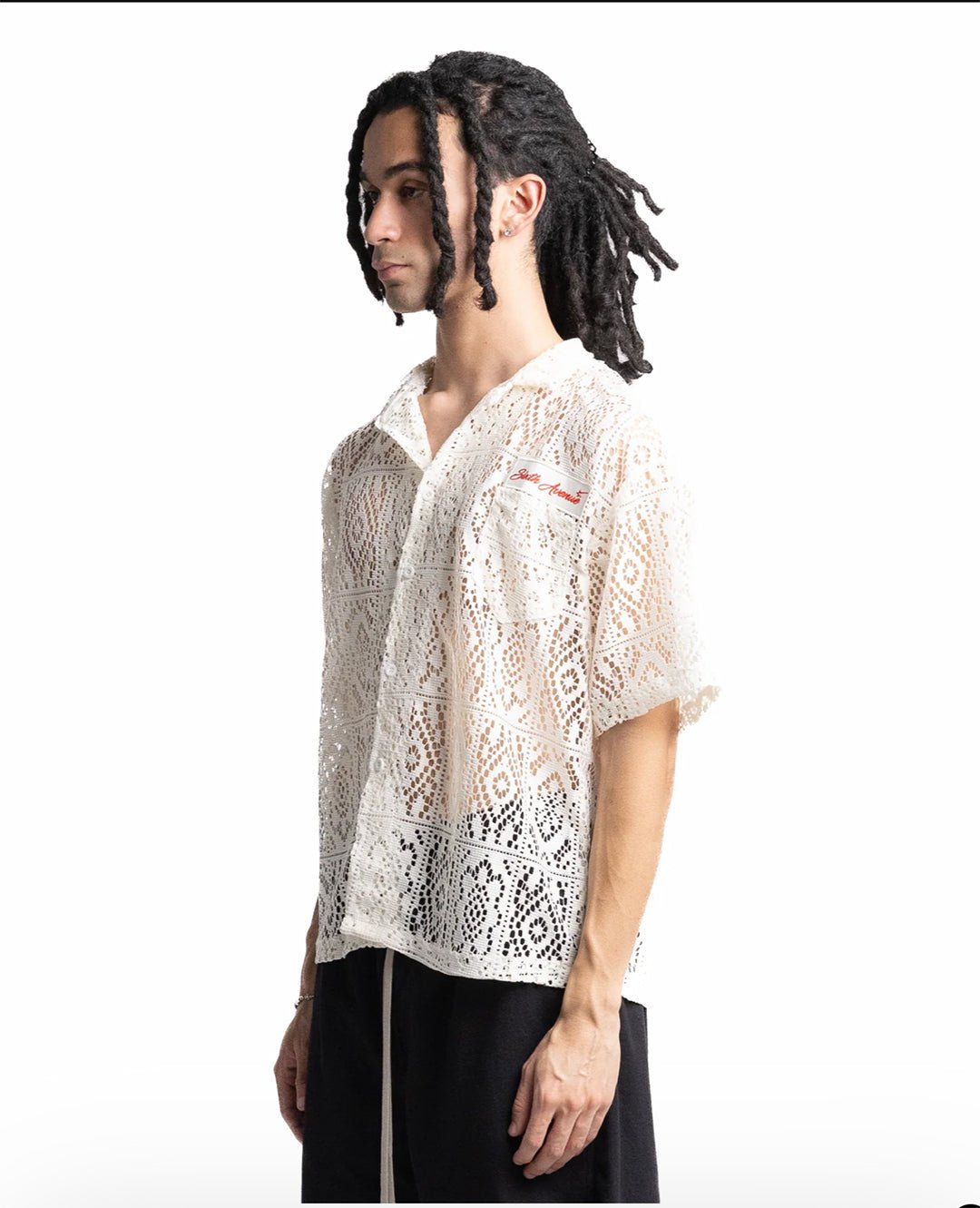 HOLIDAY LACED SHIRT - BEIGE - Sixth Avenue