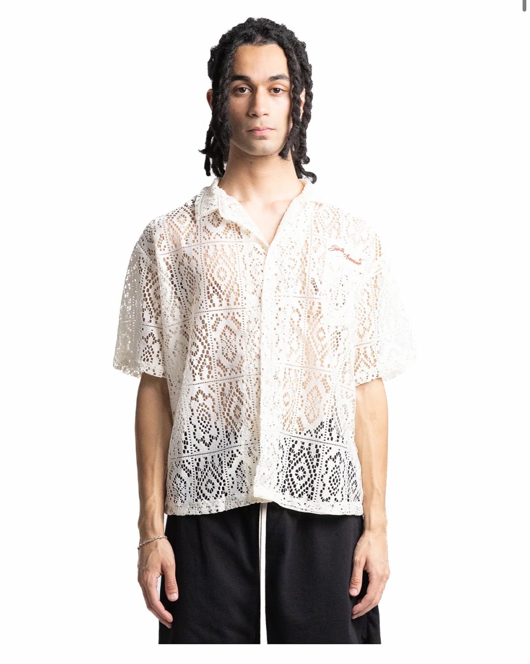 HOLIDAY LACED SHIRT - BEIGE - Sixth Avenue