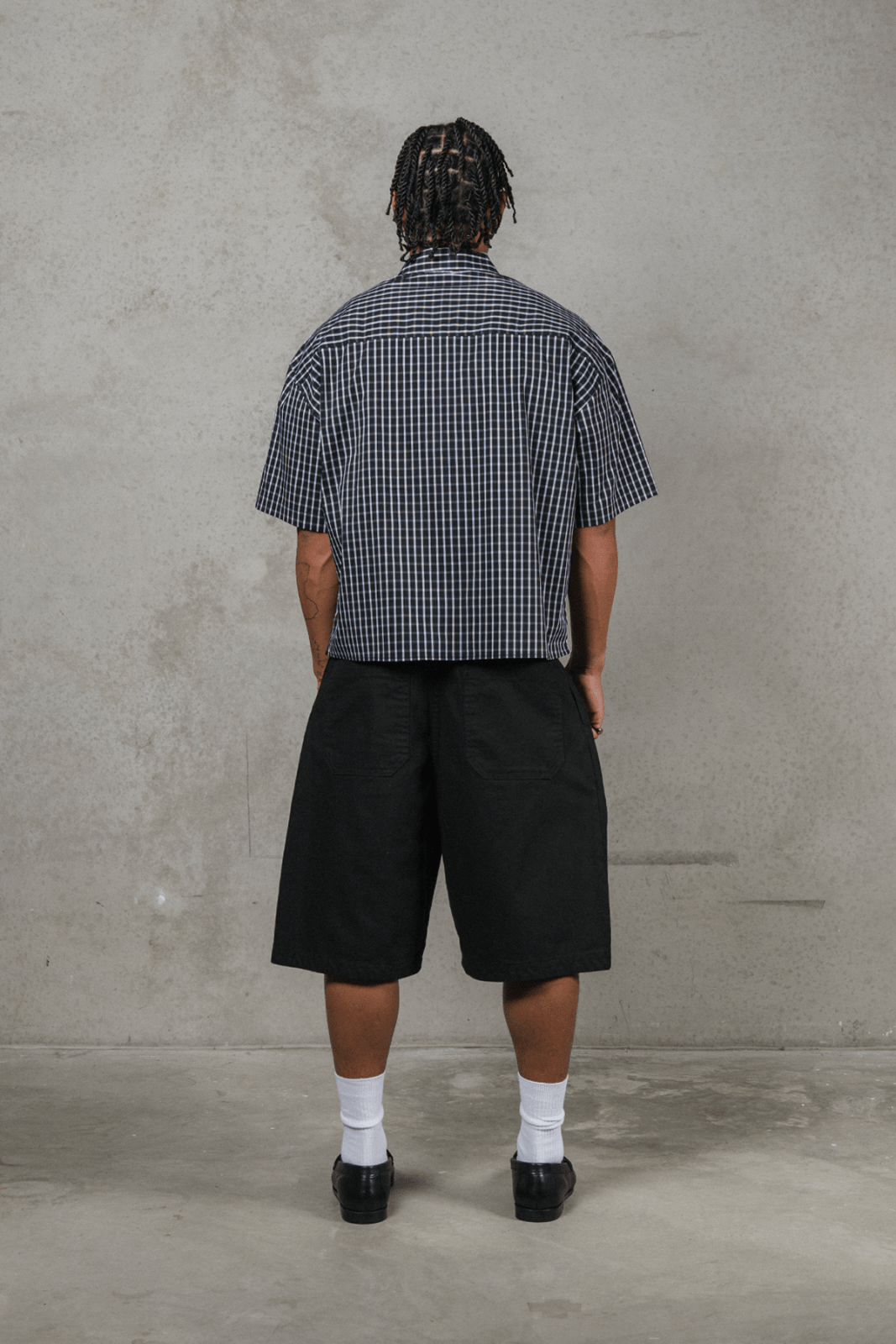 Japanese Crane Checkered Shirt - Sixth Avenue