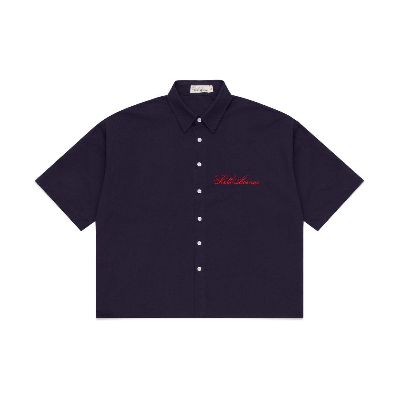 Offshore Navy Box Fit Shirt - Sixth Avenue