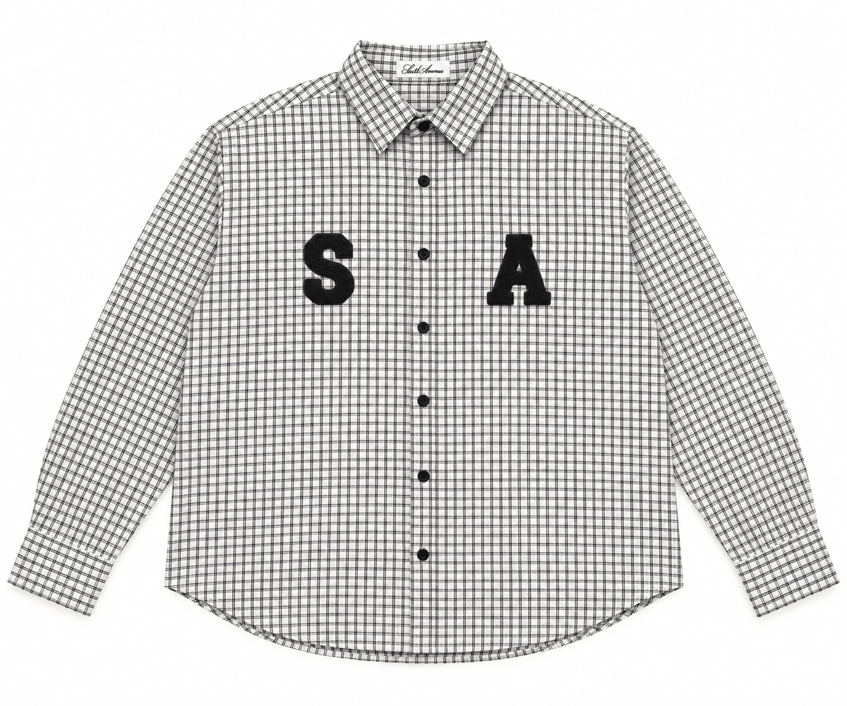 SA Felt Checkered Long Sleeve Shirt - Sixth Avenue