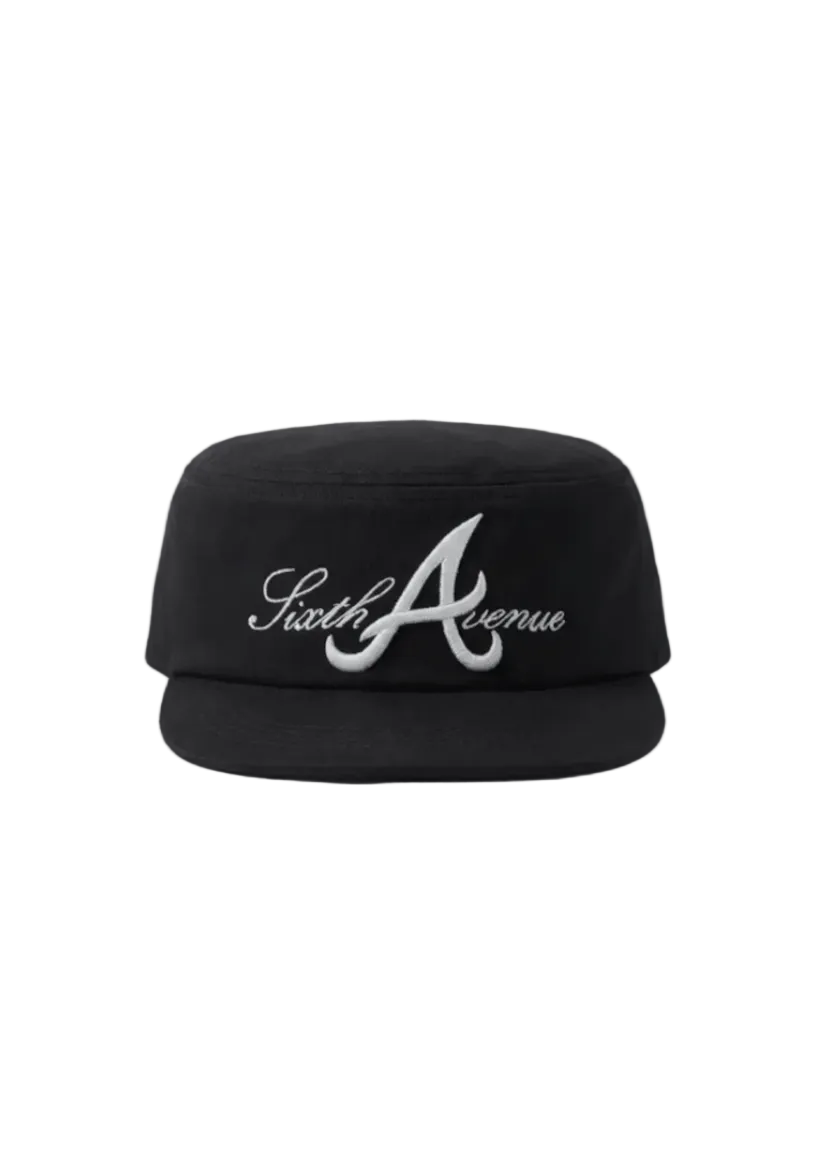 Script Pillbox Cap - Sixth Avenue