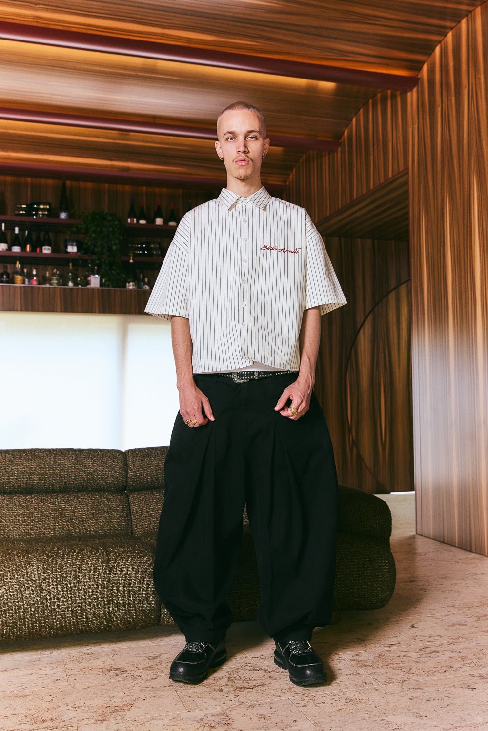 Shogun Pleated Pant - Black - Sixth Avenue