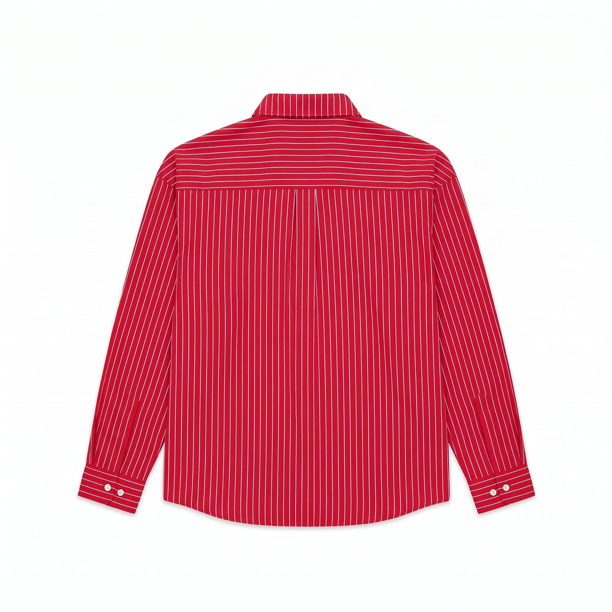 Apple Red Pinstripe Long Sleeve Shirt - Sixth Avenue