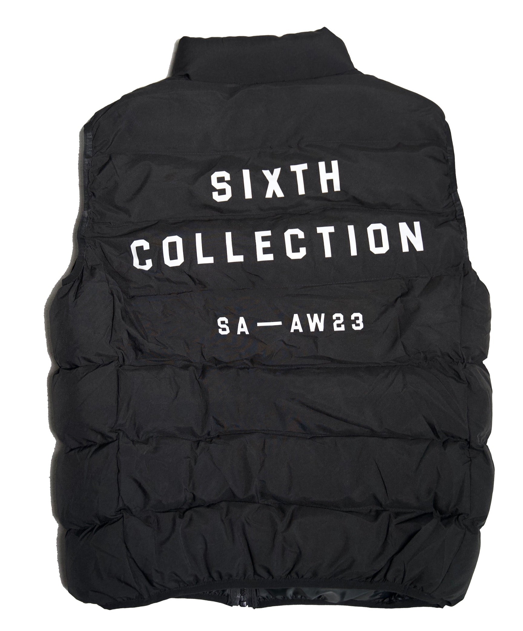 COLLECTIVE PUFFER VEST - BLACK
