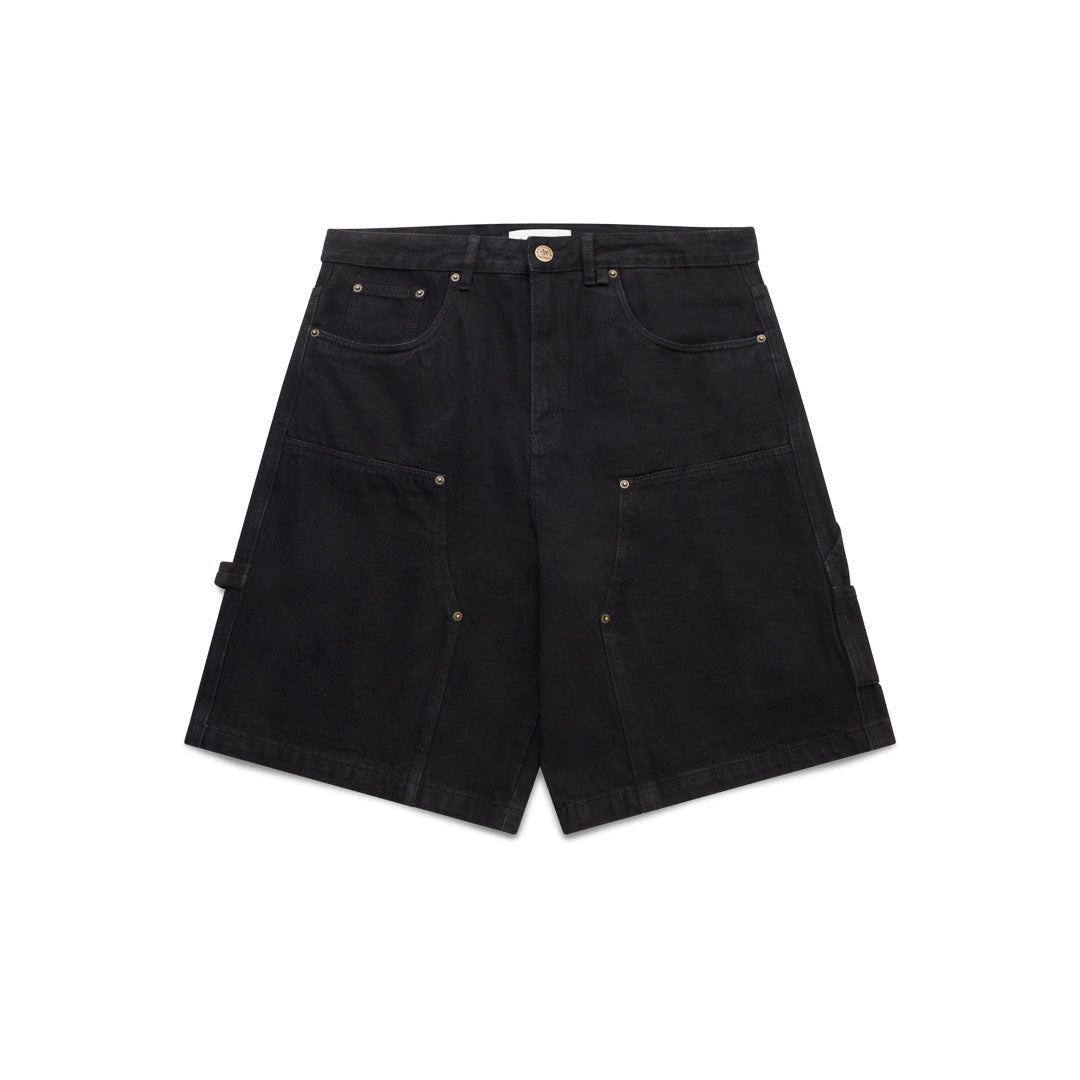 Holiday Denim Shorts - Black - Sixth Avenue