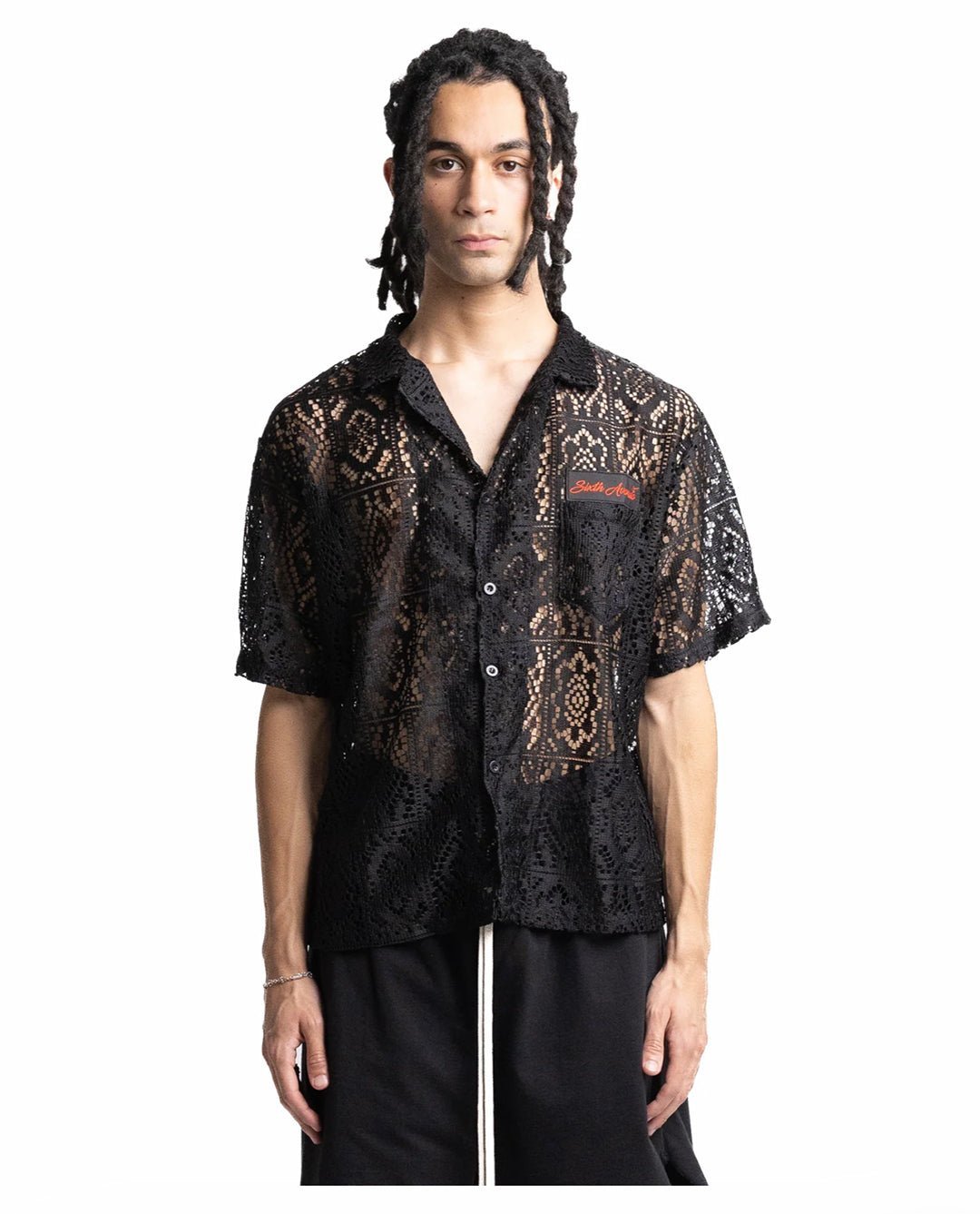 HOLIDAY LACED SHIRT - JET BLACK - Sixth Avenue