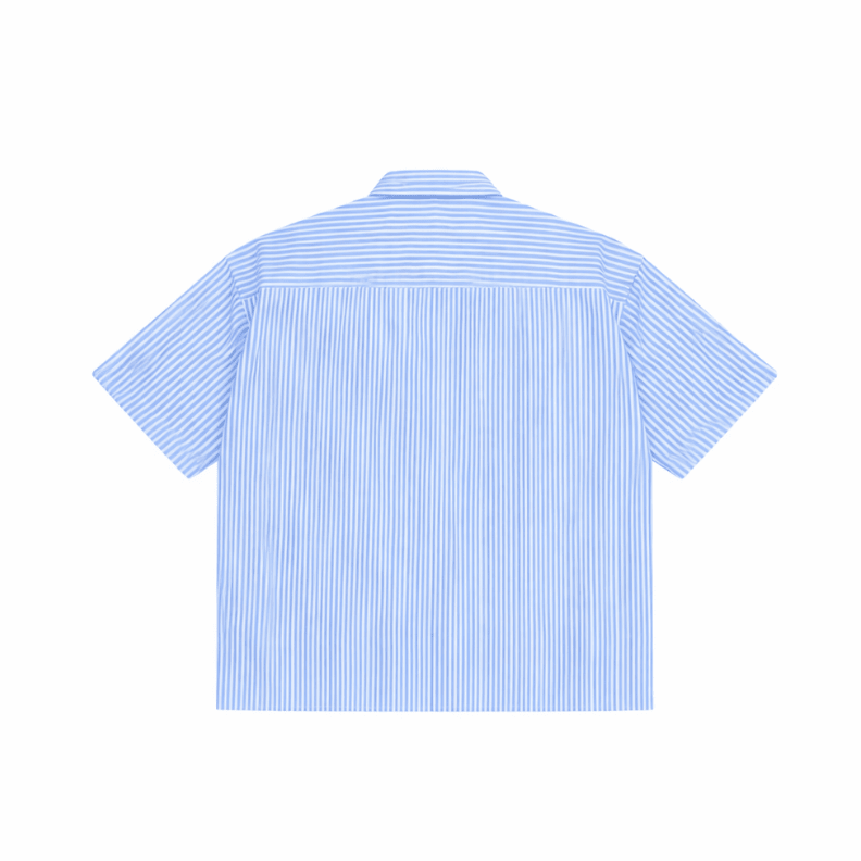 Holiday Shirt - Blue Pinstripe - Sixth Avenue