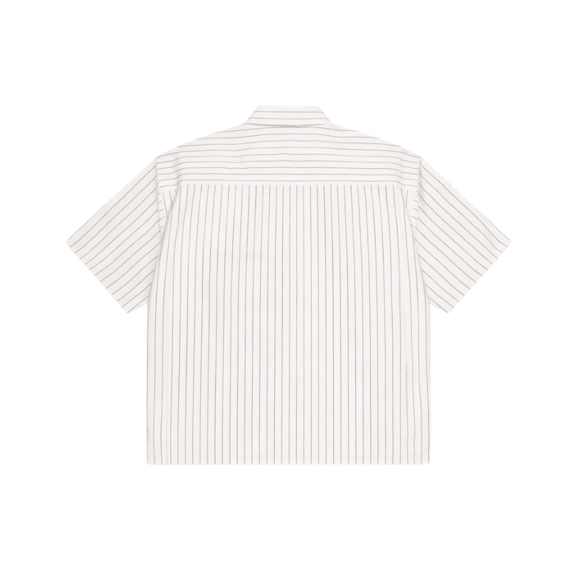 Holiday Shirt - White Pinstripe - Sixth Avenue
