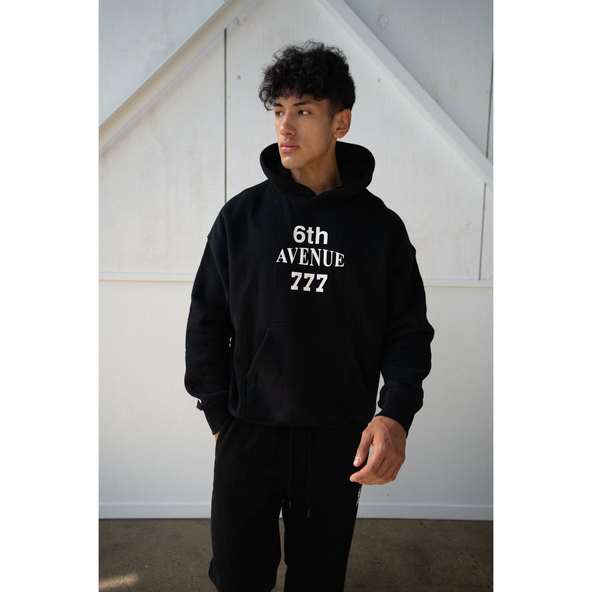 HUMAN BEING HOODIE - BLACK - Sixth Avenue