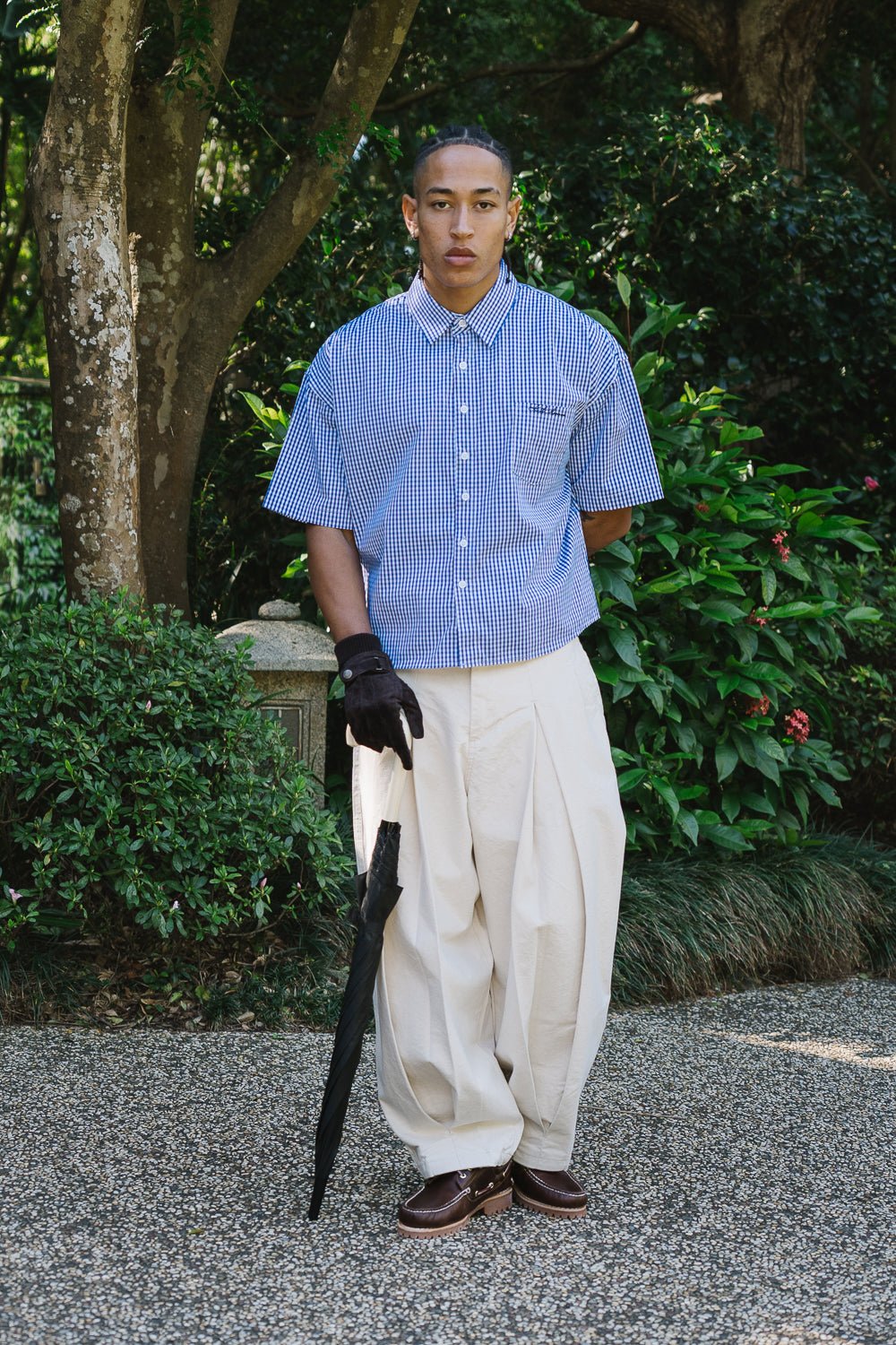 Kairaku Checkered Shirt - Blue (Coming soon) - Sixth Avenue