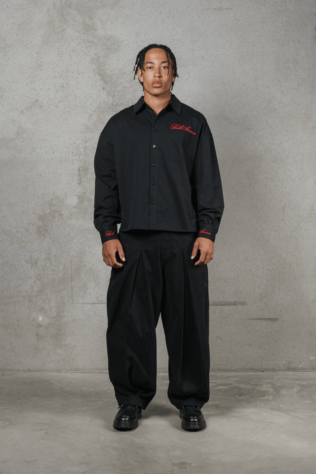 Midnight Long Sleeve Shirt - Sixth Avenue