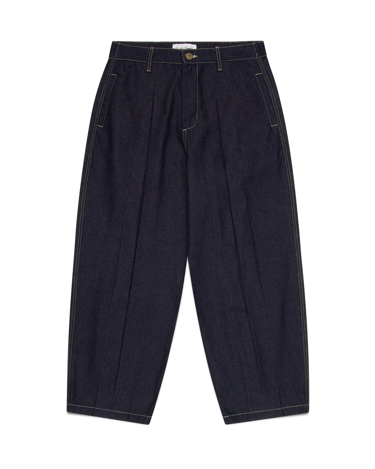 Raw Pleated Denim Pant - Sixth Avenue