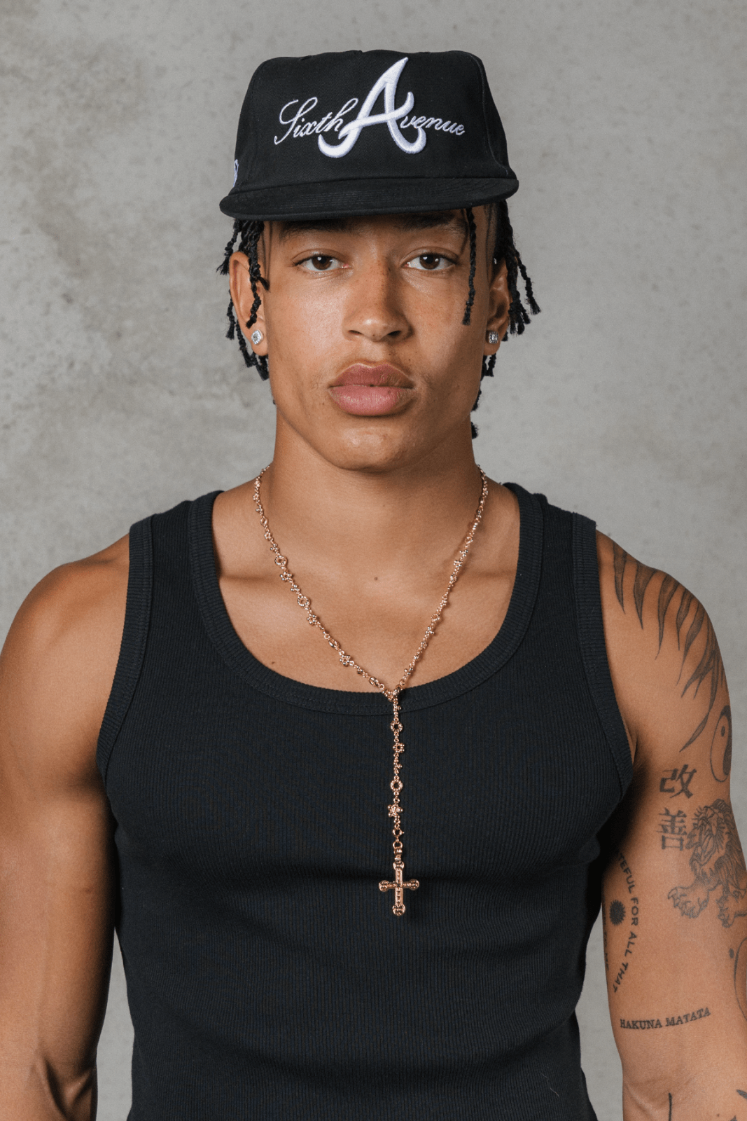 Script Cap - Black - Sixth Avenue