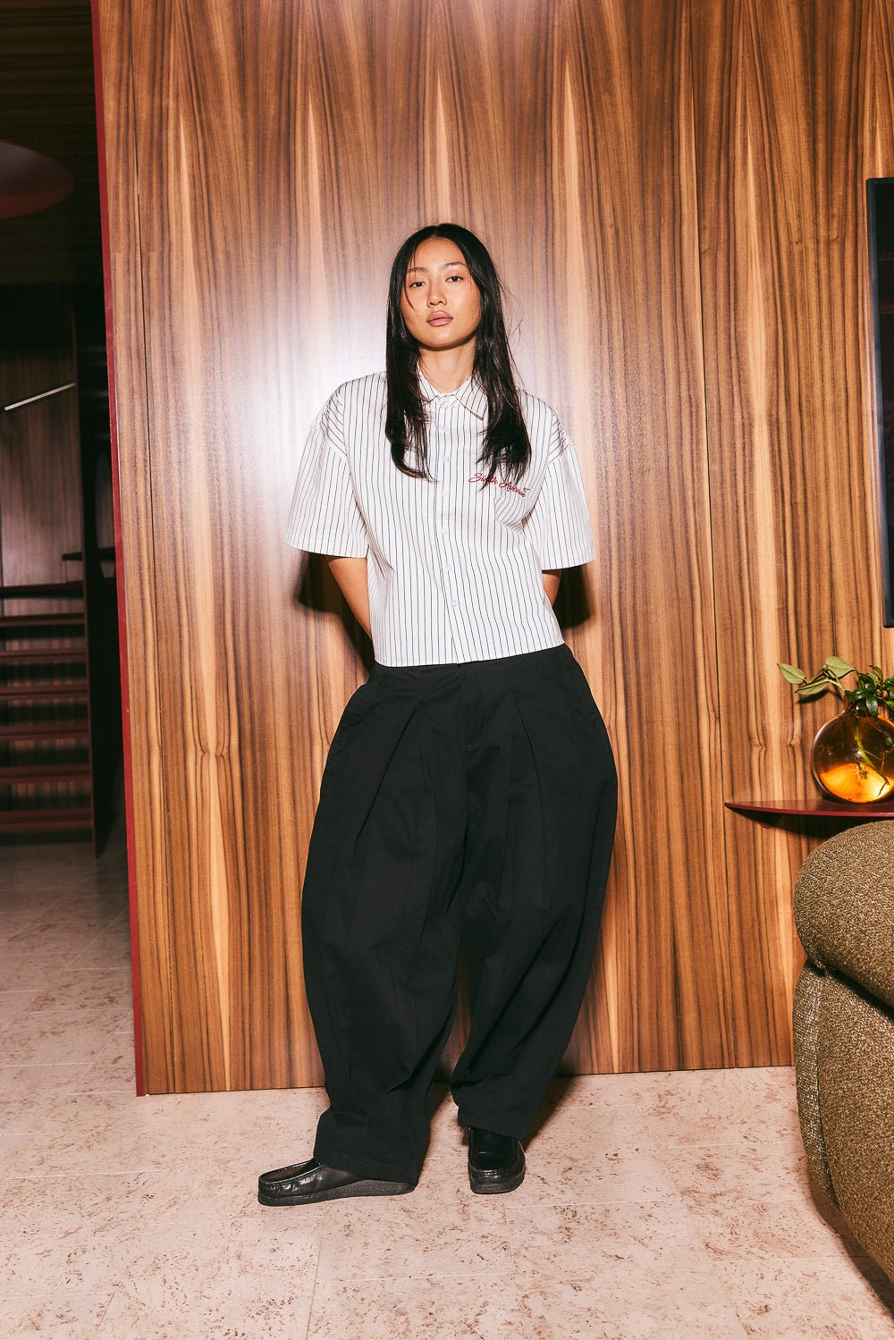 Shogun Pleated Pant - Black - Sixth Avenue